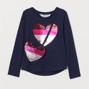 H&M - long sleeve shirt with Matching bag.